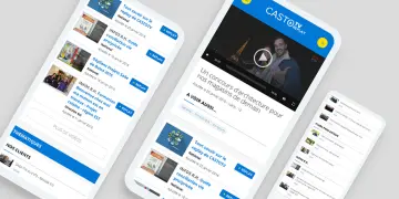 Vue responsive application de gamification Castorama
