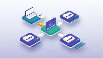 Screenshot d'un motion design présentant un organigramme