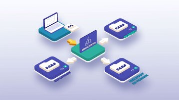 Screenshot d'un motion design présentant un organigramme